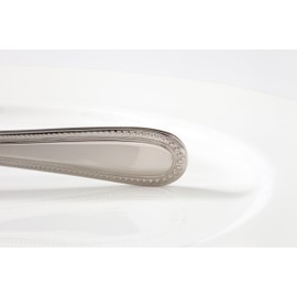 Fortessa Caviar 18/10 Stainless Steel Flatware Bouillon Spoon, Set of 12