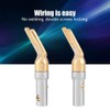 Pure Copper Speaker Plug with Gold Plated Banana Plugs U