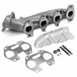 A-Premium Right Side Exhaust Manifold Kit W/Gaskets & Bolts & Studs & Nuts[5.4L] Compatible with Ford F-150 2010, F-250 F-350 Super Duty 2010, Expedition 2010-2014 & Lincoln Navigator 2010-2014