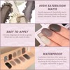 DE'LANCI Eyeshadow Palette Matte Gray & Black Smokey Eyes -