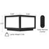 Skyglow Outdoor Solar Lamp Post Cap Light, Stainless Steel LED