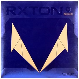 Wang Hao Loki RXTON 5 Table Tennis Rubber, RXTON V Sticky and High Density Sponge Ping Pong Rubber, Max Thickness, Hard (Red)