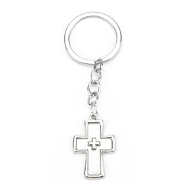 MUCOOS Cross Keychains for Christian Inspirational Keychain with Cross Charm Bible Verse Keychains Sunday Accessories Christians