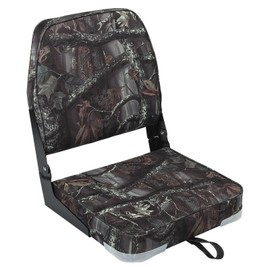 ERGOSEAT Folding Boat Seats Padded Camo Fishing Boat Chair with Backrest Marine Bass Jon Boat Seat