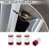 RATCHROLL 4 Pcs Tire Valve Stem Caps Decorative 7x22mm Tyre