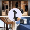 INCREWAY Pack of 2 Oval Corner Closet Rod Support Bracket