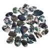 100 carats Natural Moss Agate Cabochon Gemstone, Polished Crystals, Green