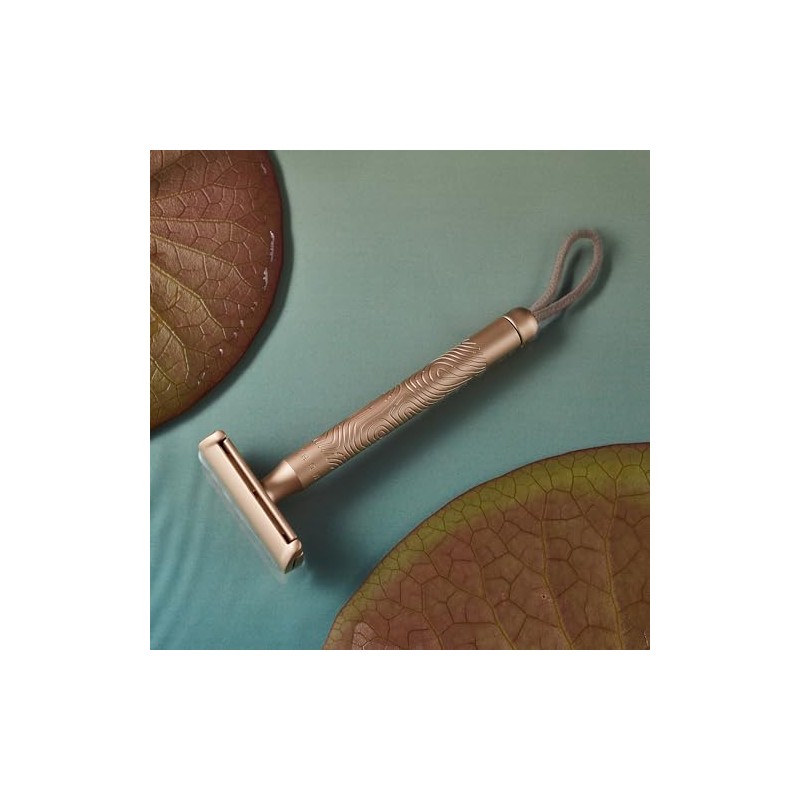 MÜHLE Companion Safety Razor, unisex, rose gold, extra long grip