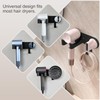 HAVICATO Wall-Mounted Hair Dryer Holder, Adhesive Blow Dryer Holder, Hairdryer