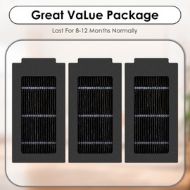 Paquete de 3 filtros HEPA de repuesto T50 Pro compatibles con aspiradora robot ECOVACS DEEBOT T50 Pro/ T50 Omni/ T50 Pro Omni/ T50 Max Pro Omni, kit de accesorios, filtro de aspiradora, filtro