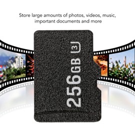 TF Memory Card, TF Card High Speed Memory Card for Car Cameras Surveillance Cameras Action Cameras Mini Cameras (256GB)