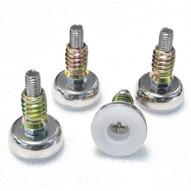 Heavy Duty Furniture Leveler, 3/8”-16 Thread with screw-in connecting nut Inserts,Set of 4,for Chair Legs,Table Legs,Furniture Legs | Replace Leveling Leg,1.5 inch Adjusting Foot | Table Foot(4)