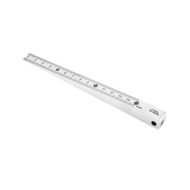 QWORK Taper Gauge Gap Gage Welding Wedge Feeler Gauge Gap Feeler Wedge Gauge Gap Hole Measure Tool 1-15mm - Carbon Steel with Chrome Plating
