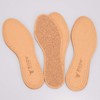 Insoles made of vegetable-tanned leather, insoles with natural cork against