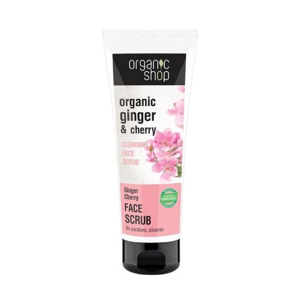Natura Siberica Organic Shop Ginger Cherry Cleansing Face Scrub 75
