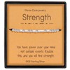 Gleamart Strength Adjustable Morse Code Bracelet Inspirational Secret Message Bangle
