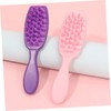 Healeved 3pcs Shampoo Massage Comb Scalp Scrubber Hair Exfoliate Scrub