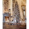 CHAIYA 5x7FT Christmas Backdrops Christmas Fireplace Backdrop Christmas Party Decoration Banner Christmas Family Party Backdrop New Year Party Photography Backdrop