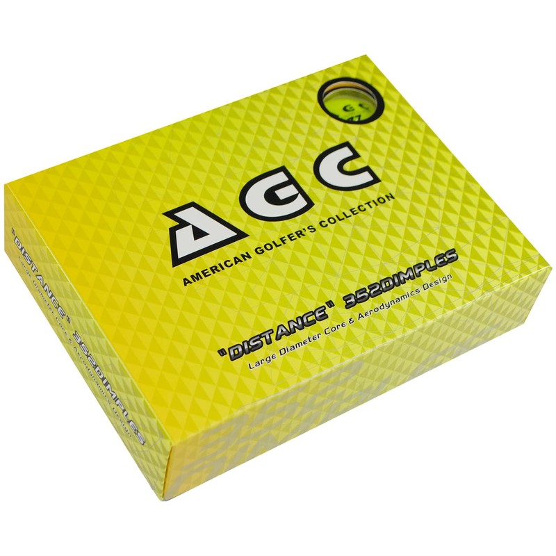 LEZAX AGC Golf Balls 1 Dozen (12 Pack) Yellow AGBA-3790
