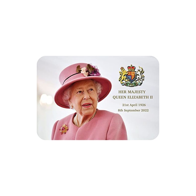 HM Queen Elizabeth II 1926-2022 Monarchy Rectangle Fridge Magnet Fantastic
