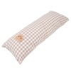 Cotton Baby Side Sleep Pillow Cute Plaid Bear Embroidery Pattern