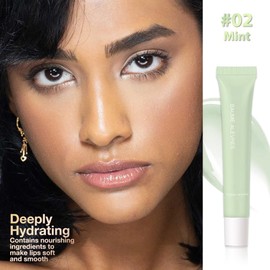 HHLTOH Butter Lip Balm – Ultra-Hydrating Lip Care with Shea Butter & Olive Oil, Soothes Dry Lips with Natural Tint & Gloss Effect, Lip Plumper Moisture & Light Lip Stain Finish #2 Mint