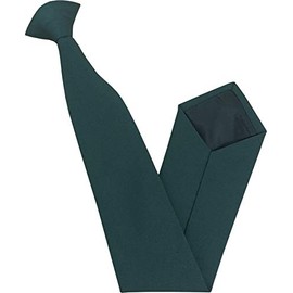 Men's Bottle Green Clip On Neck Tie Security Workwear