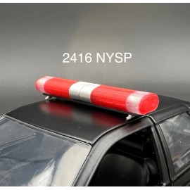 LED Ready Lightbar 1/24 1/25 LED Compatible AeroDynic Lightbar NYSP Red Clear New York State Police