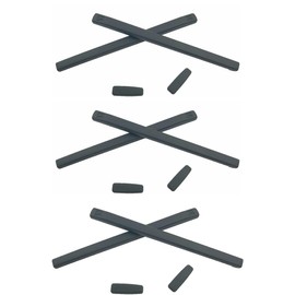 Caulo 3 Set Lot of Temple Ear Socks and Nose Pads Replacement for IC! IC Berlin Eye Prescription Glass Eyeglasses Frames (Black)