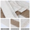 duduta Boho Macrame Table Runner 12 x 36 inch, Farmhouse