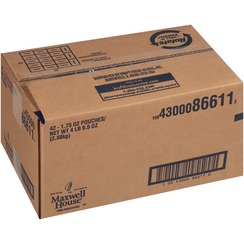 Maxwell House Medium Roast Ground Coffee (1.75 oz Bags, Pack