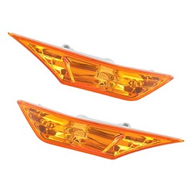 Artudatech Fk7 Side Marker Lamp Cover for Honda Civic 2016-2021 Side Turn Signal Lamp Cover High Brightness High Giffer Prevention Sequential Turn Signal Vehicle Appearance Easy Installation Set of 2
