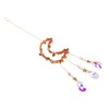 Moon Wind Chimes Bright Crystal Hanging Pendant Window Decoration for