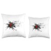 Itachi Crow and Rose Throw Pillow