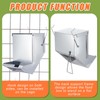 Maxcheck 8 Pcs Rabbit Feeder for Cages Bulk Small Animal