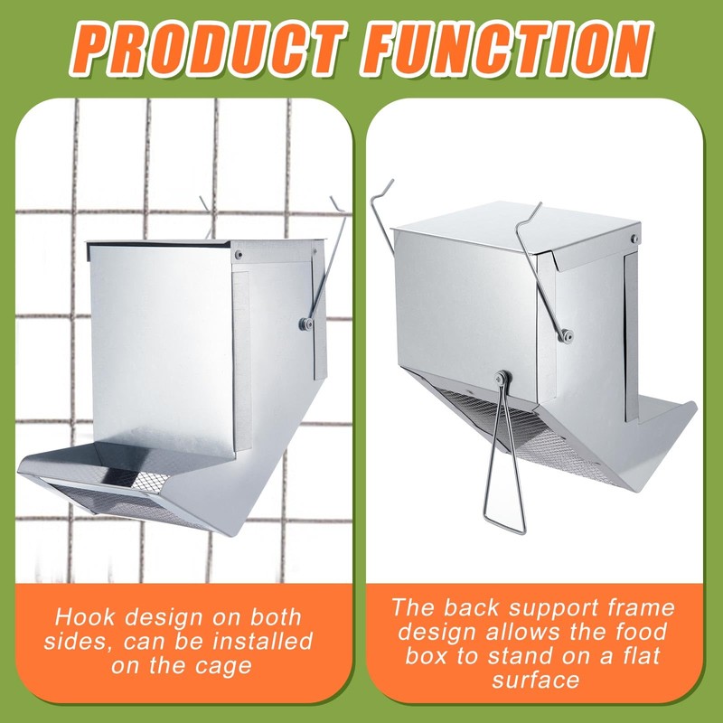 Maxcheck 8 Pcs Rabbit Feeder for Cages Bulk Small Animal