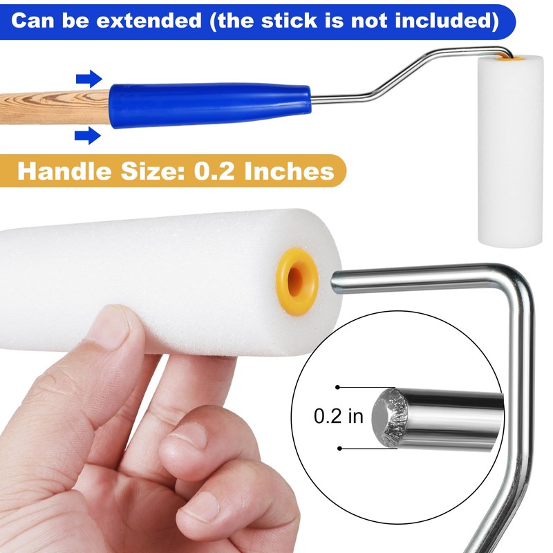 TAIXING 10 Piece Paint Roller Set, 5 cm 10 cm