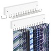 Tie Rack Belt Hanger Wall Mounted, Lomrsiul Non Slip 180