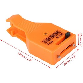 Probador de fusibles Probador de fusibles automotriz multifuncional para fusibles automotrices mini/estándar y maxi Plástico