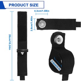 Kanemc 4PCS Magnetic Cable Storage Straps Heavy Duty, Extension Cord Holder Magnet Hooks for Hanging Cables Hoses Workshop Rope Garden Garage Organization