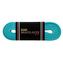Bont Skates Waxed Laces - 6mm & 8mm - 47" 71" 79" 96" 108" - Pool Party Blue (6mm Wide / 79 inch / 200 cm)