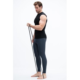 KISTA 3 Pack Men's Sleeveless Workout Shirts, Dry Fit Running Compression Cutoff Shirts, Athletic Base Layer Tank Top (Large, Black/Charcoal/White)