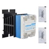 CNAODUN Solid State Relay SSR-25DD with Heat Sink DC to