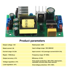 Diitao AC to DC 12V 2A Precision Buck Power Supply Module,AC 110V 100V-264V to 12V 2A 2000mA Isolated Step Down Module (1PCS)
