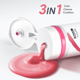 MEIDU Color Depositing Conditioner for Women and Men, Semi Permanent Hair Color, Locks in Color and Prevents Fading,7 fl oz (Pink)