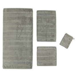 Cawö Noblesse² 1002 779 Washing Mitt 16 x 22 cm Plain Graphite 100 % Cotton Length 22 x 16 cm