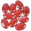 Lovionus89 Red Jasper Worry Stones, Natural Oval Palm Tree Bag,