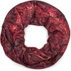 styleBREAKER Ladies Loop scarf with snake phyton pattern and glittering