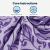 Stoneberry Home® Printed 6-Piece Towel Set Microfiber Purple Paisley