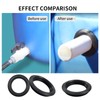 1 Pack 3" Flexible Rubber Tank Adapter (Bulkhead), Flexible Pipe-to-Tank